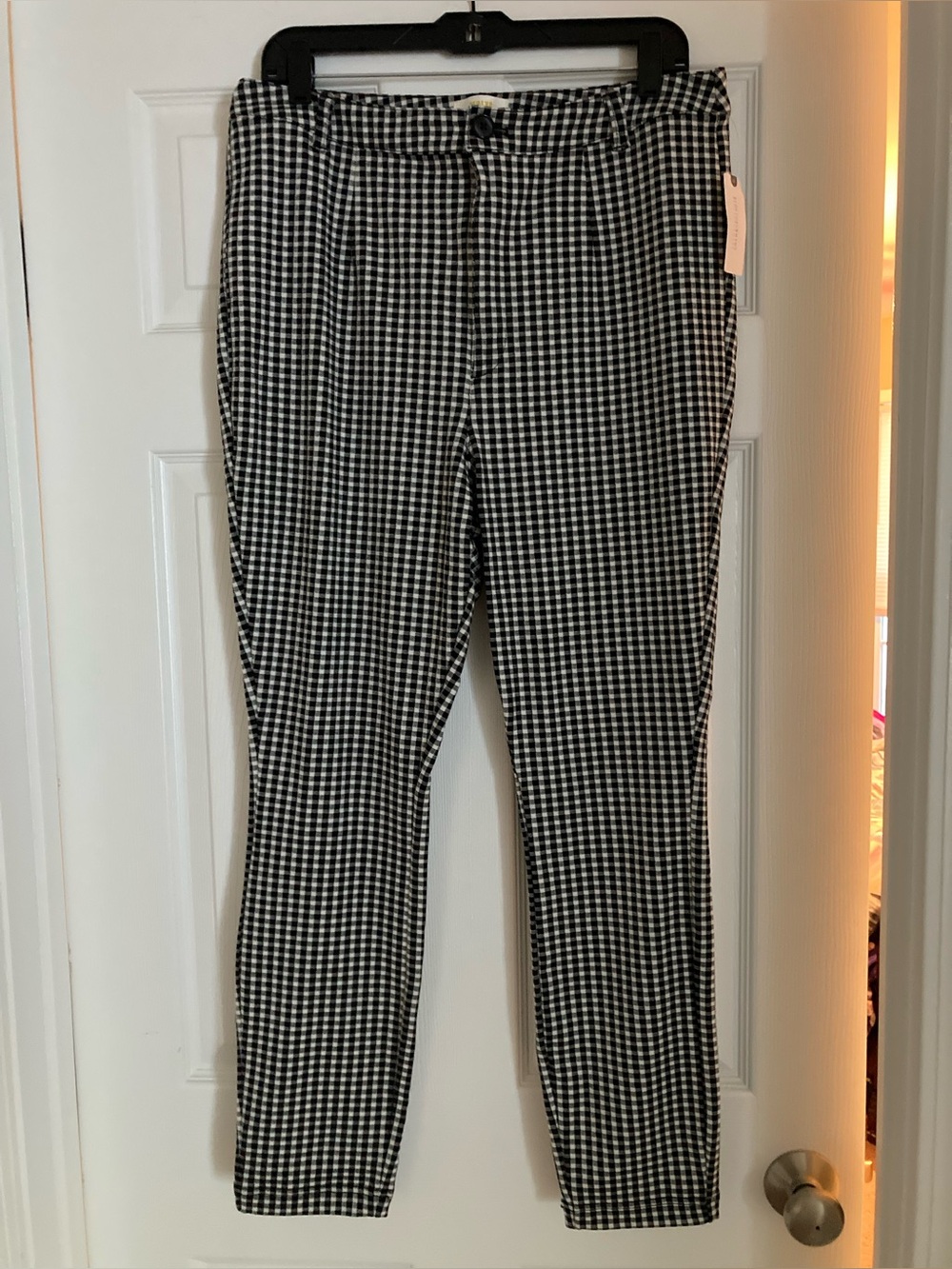 Anthropologie Maeve plaid leggings
